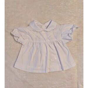 Vintage White Baby Girl Dress 0-3 Months